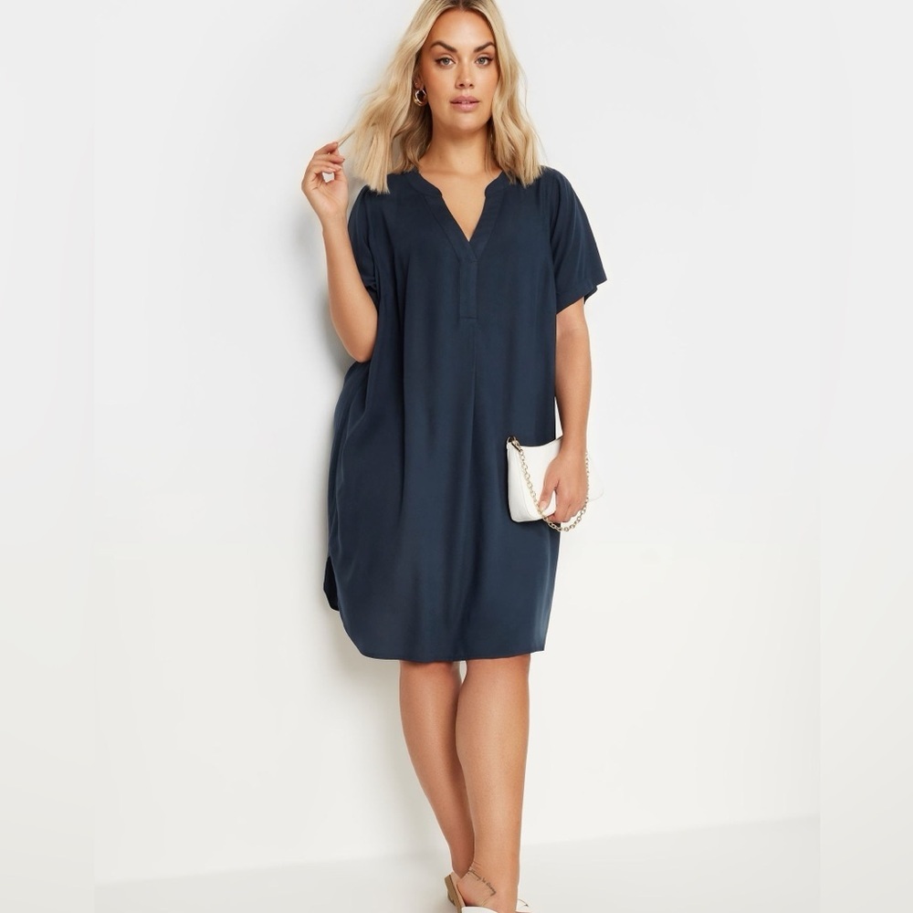 Jones New York Navy Midi Dress